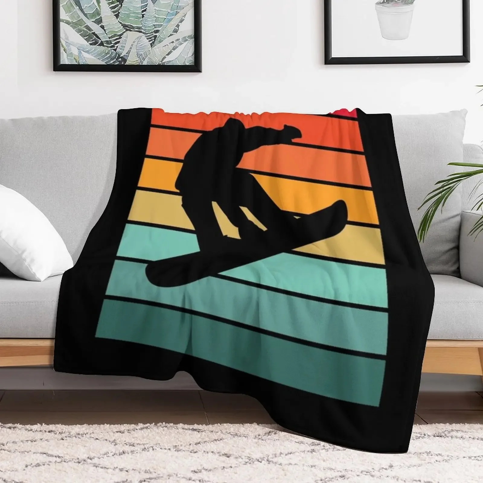 Snowboarding - Snowboarder Throw Blanket for babies Luxury Thicken Winter beds Blankets