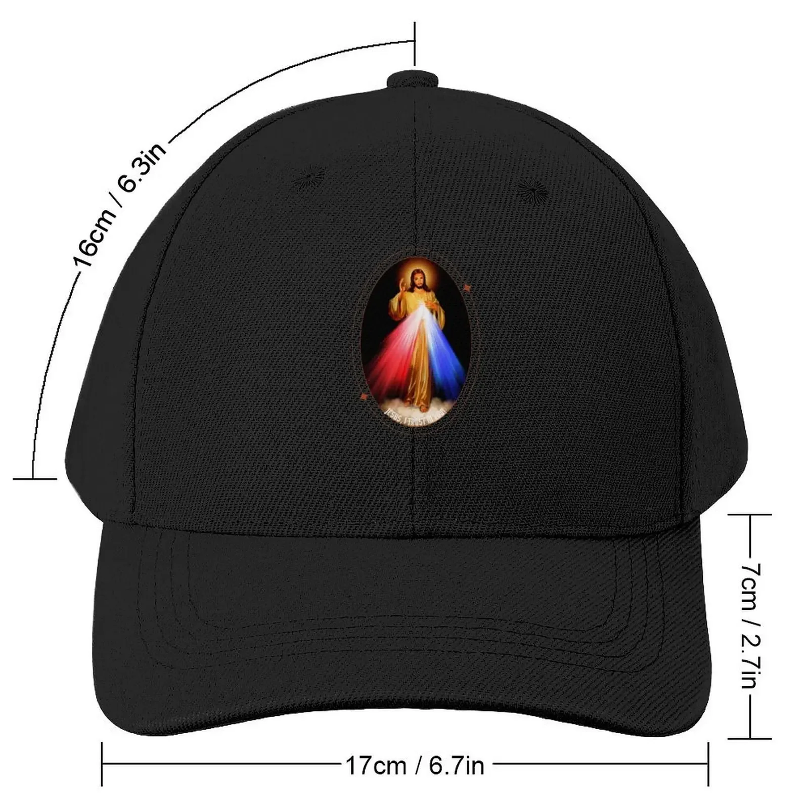 The Divine Mercy, Jesus I trust in You, Saint Faustina, Divine Mercy Baseball Cap