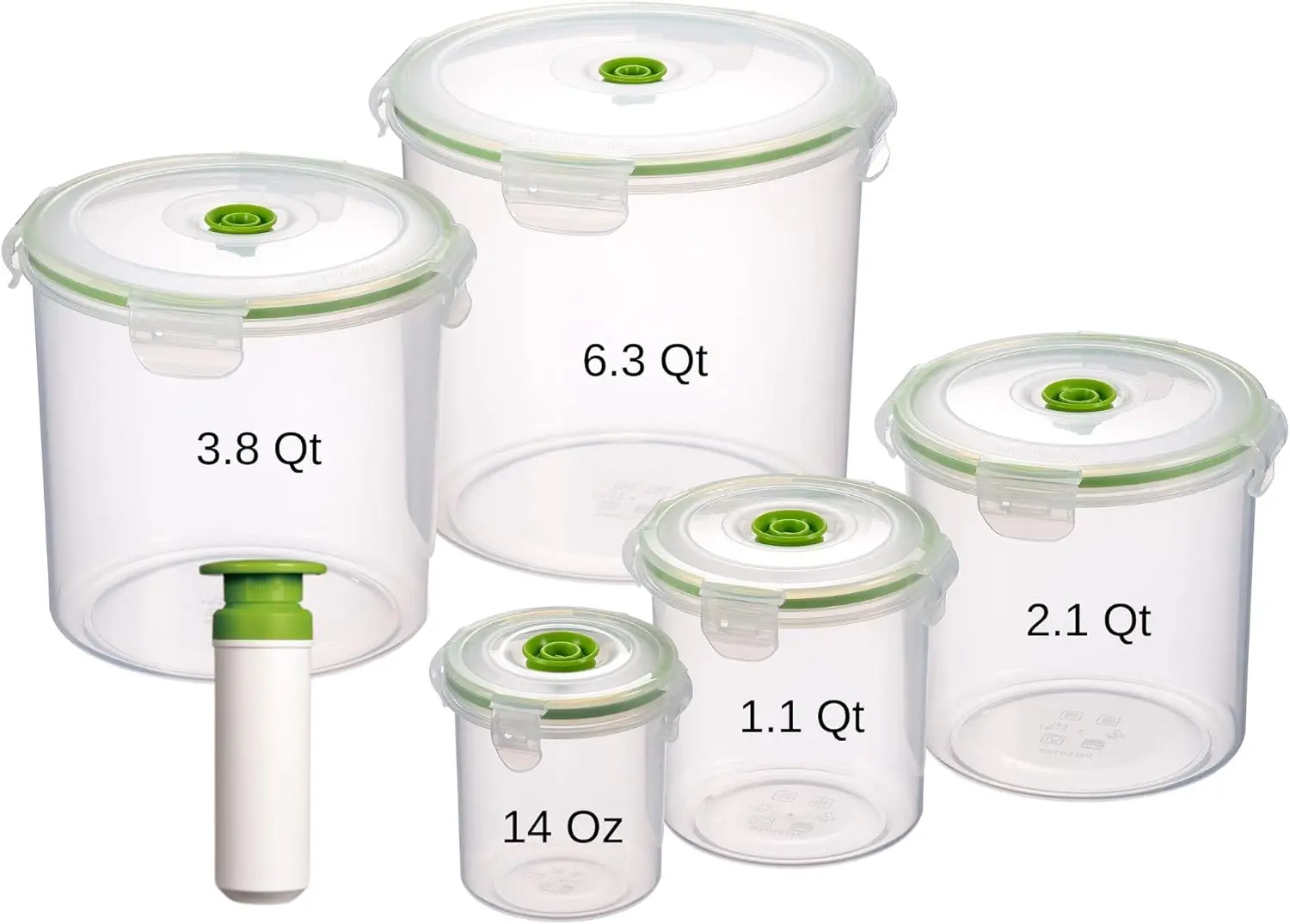 Airtight and Leak Proof, Vacuum Sealed Food Storage Containers, Meal Prep Containers, Keep Food Fresh up to 5 X Longer