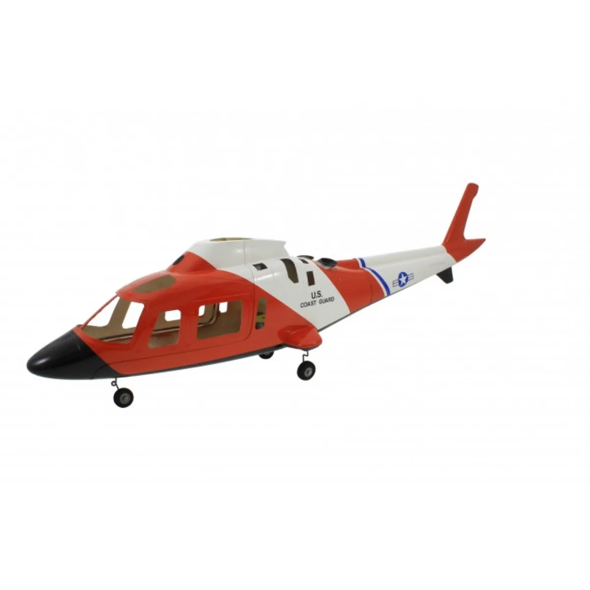ROBAN 600 Size A-109 Coast Guard Scale Helicopter Fuselage Fiberglass Body Shell for 600 Size Helicopters