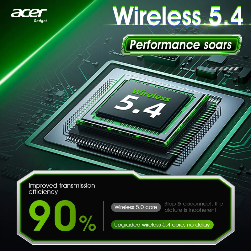 سماعة بلوتوث لاسلكية Acer Ohr625، تقليل ضوضاء المكالمات داخل الأذن، مريحة في الارتداء، مناسبة للرياضة والألعاب والترفيه، مع علبة شحن من النوع C، متوافقة مع الهواتف المحمولة وأجهزة الكمبيوتر اللوحية #3