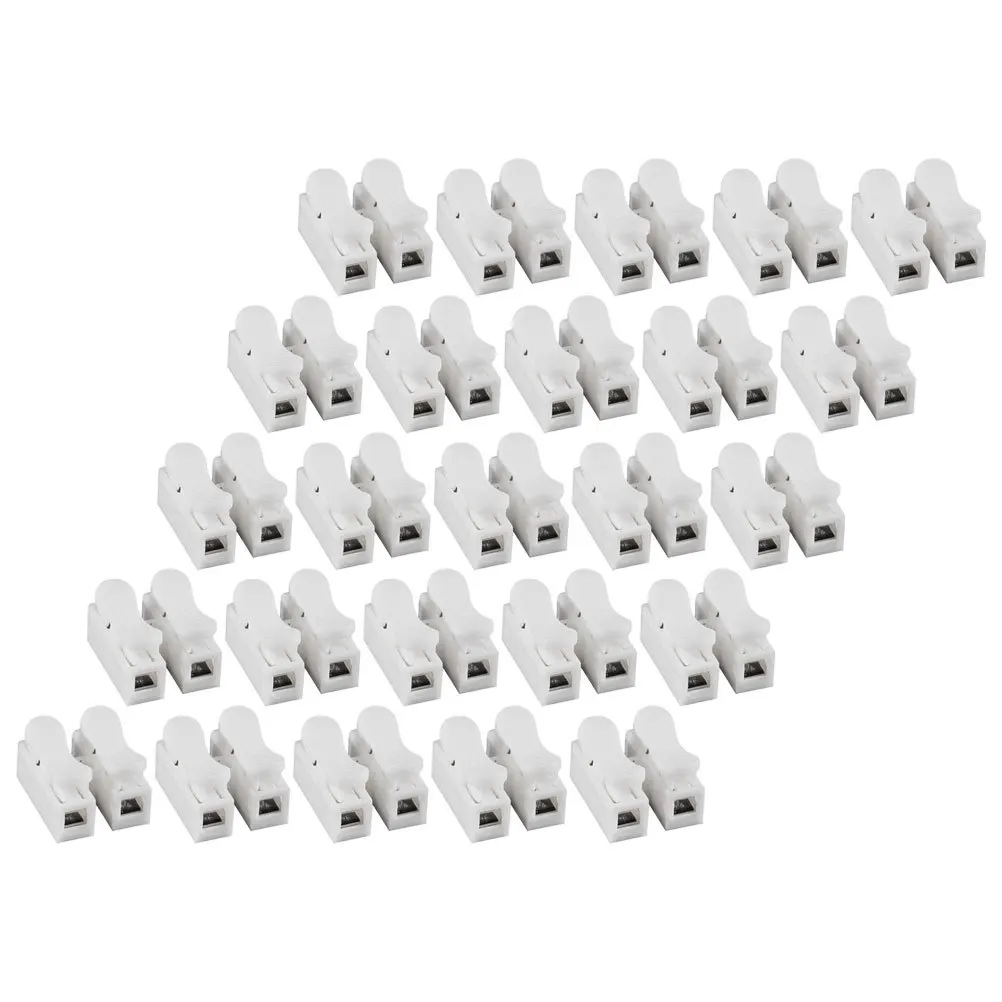 

25Pcs Wire Connectors High Pressure Resistance Lighting Wiring Terminal Blocks Easy Install Replace Broken Connectors
