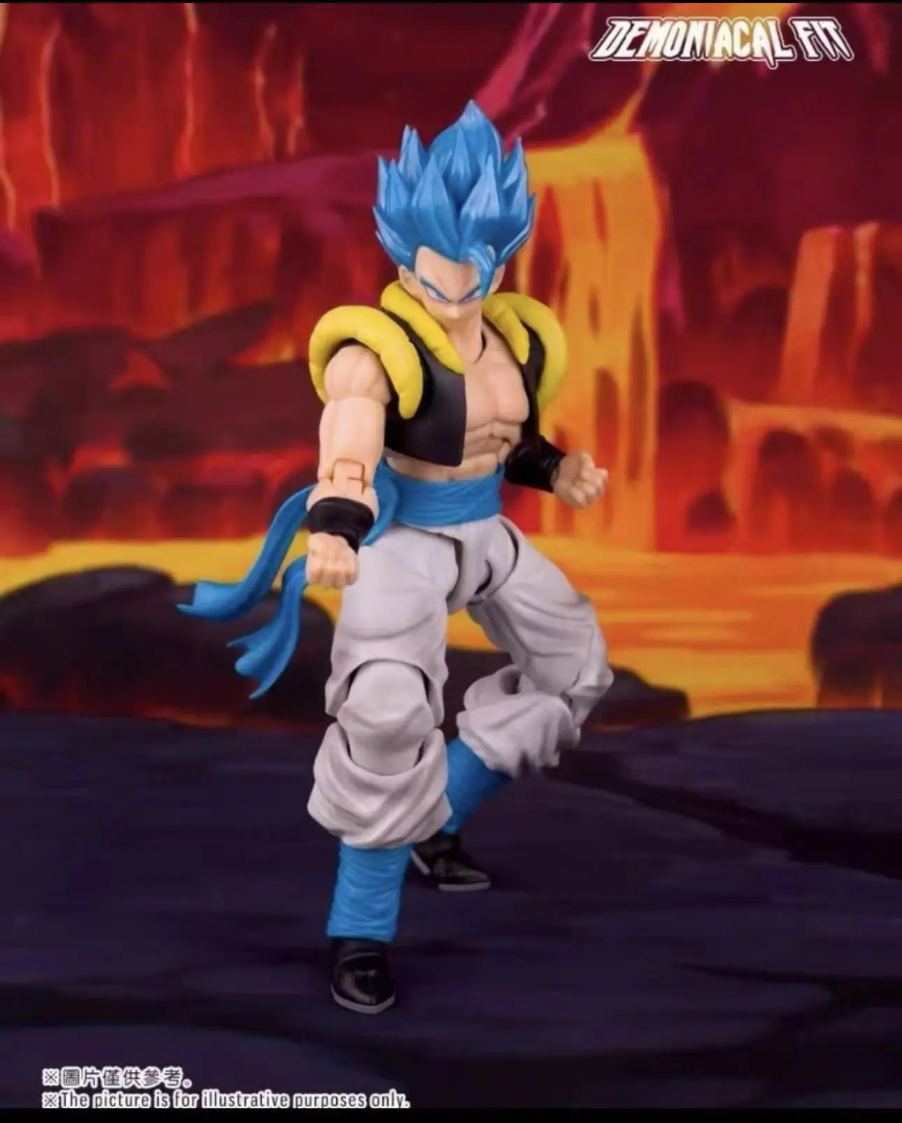 

In Stock Magic Pact Movable Dragon Ball Super Saiyan Super Blue Gogeta Hero Waltz Ultimate Dance Anime Movable Figure Model Toy
