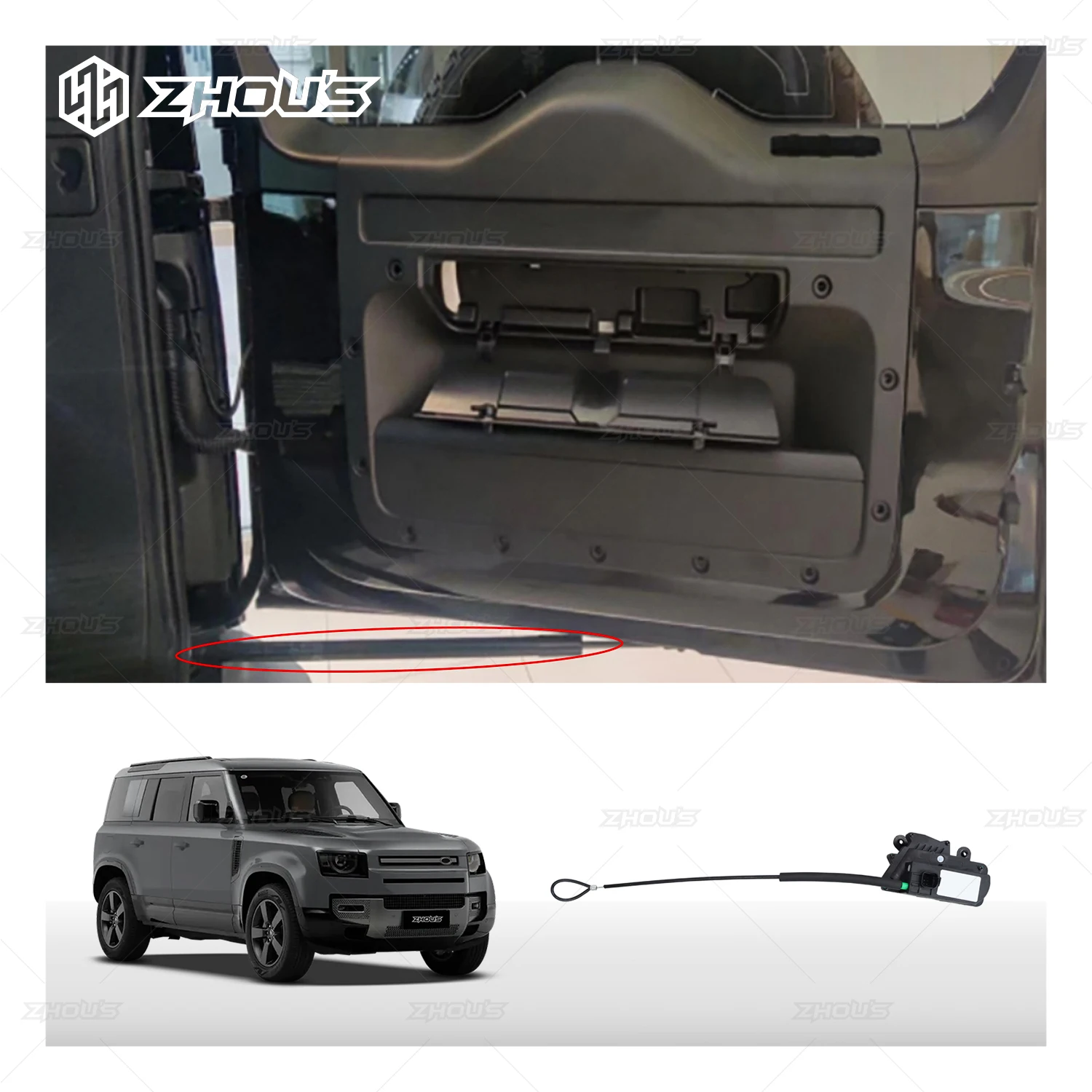 

Car Accessories Smart Auto Car Vehicle Door Lock Automatic Soft Close Electric Suction Door for Land Rover New Defender AA