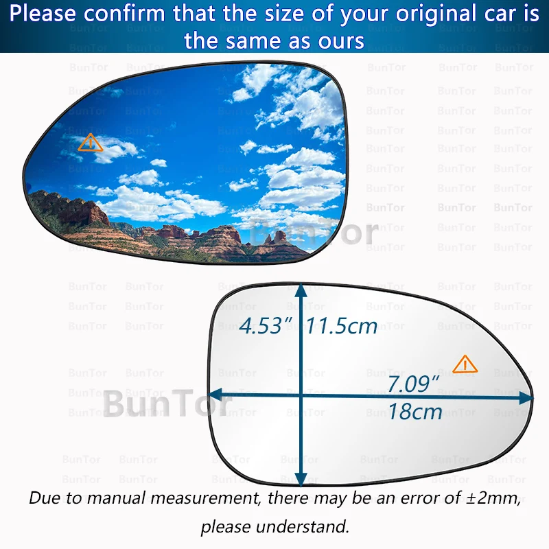 With BSD For Hyundai Sonata 2024 2025 Side Mirror Glass /87611/21