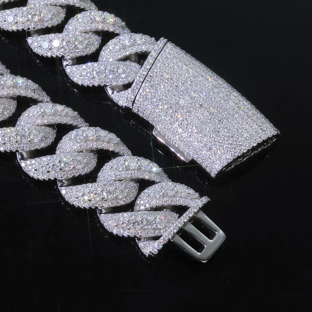 

Christmas Gift Hip Hop Necklace Women Rose Gold Diamond Jewelry Solid Brass Plated 18K Gold Suitable for Both Men and Women