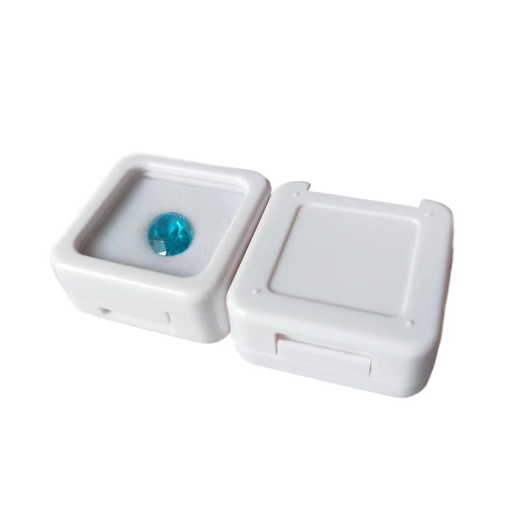 Glass Lid Gemstone Storage Box Loose Diamond Jewelry Display Case Gem Zircon Holder Rhinestone Bare Stone Gift Package Boxes