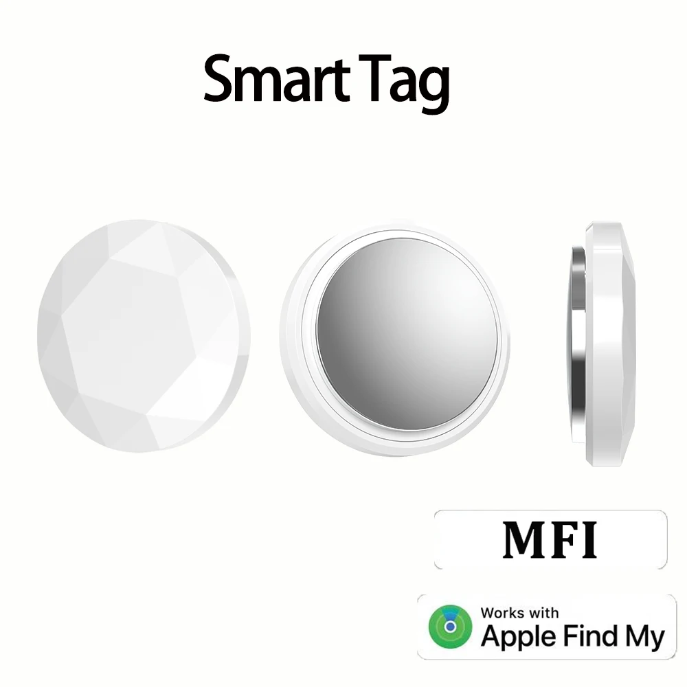 GPS Mini Tracker MFI Certification Anti Lose Reminder Device Key Wallet Car Smart Air Tag Works With Apple Find My IOS System