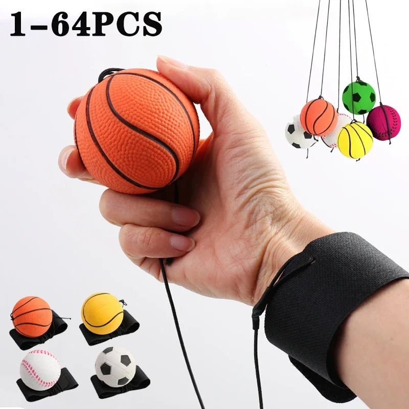 مرونة اليد سوينغ الكرة شريط للرسغ بو الكرة المرنة في الهواء الطلق ممارسة اللياقة البدنية اليد سوينغ الكرة الكرة المرنة لعبة حبل الأطفال #1