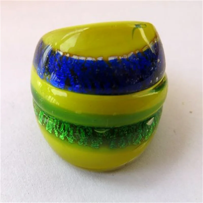 New Murano Glass Rings For Women Handmade Irregular Style Finger Rings Fit Daily Party Girls Gift Jewelry