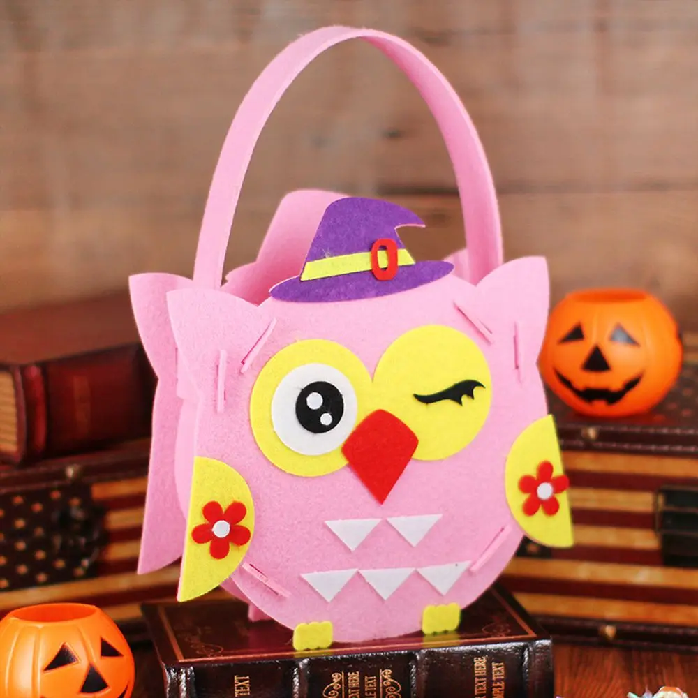 Ornament Children's  Halloween Decoration DIY Material Gift Basket Storage Bucket Halloween Bag Halloween Candy Bag