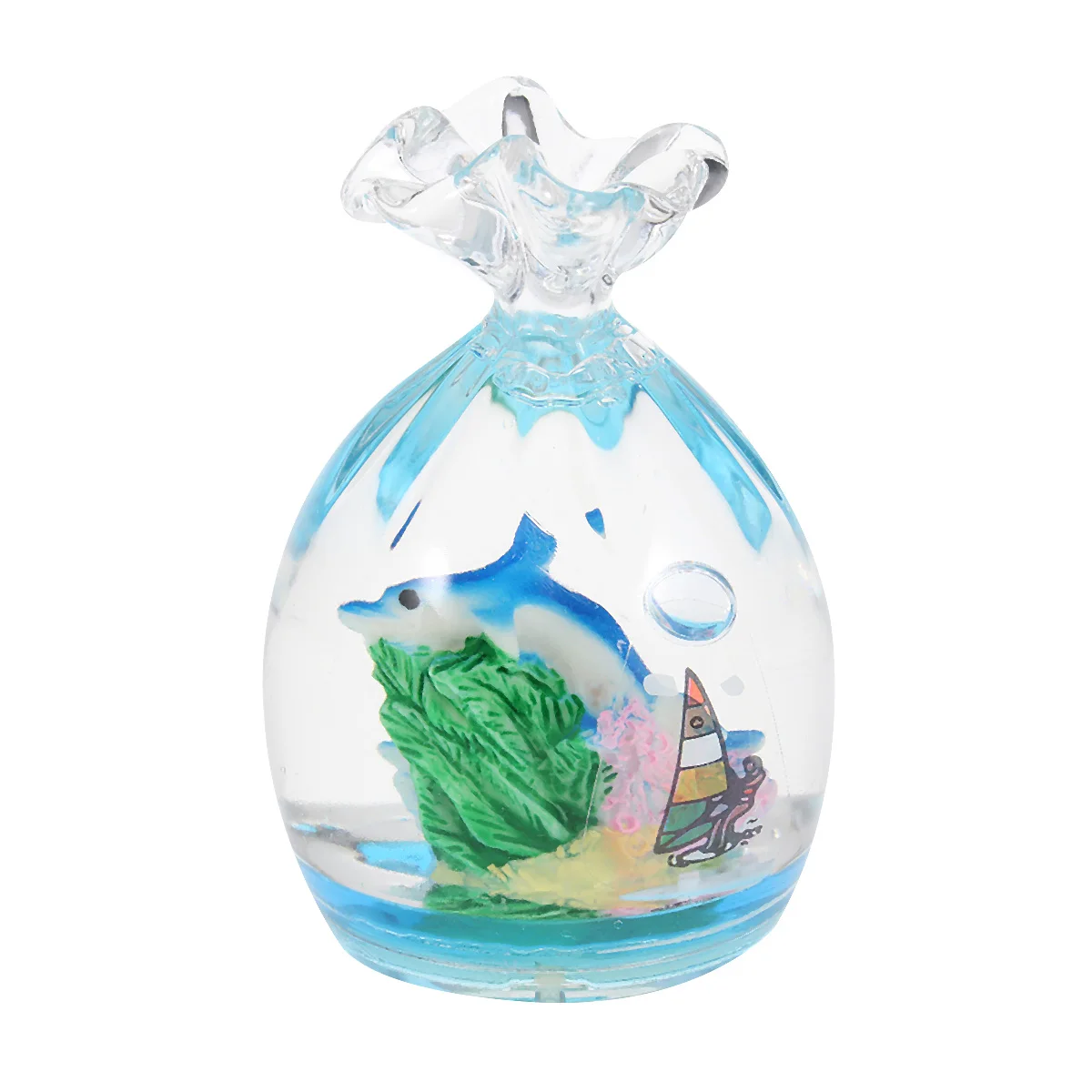 

Mediterranean Style Oil Drop Pen Holder Durable Material Bright Color Attractive Shape Liquid Bubbling Motion Home for Kids