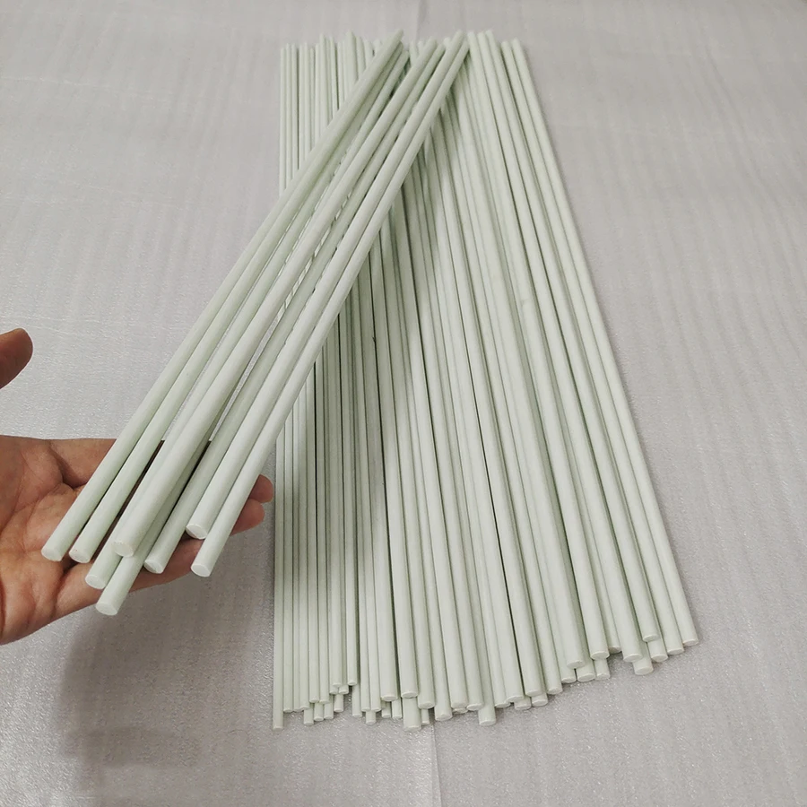 10PC Fiberglass Rod Diameters 0.8mm-13mm White Solid Glass Fiber Bars Arch UAV Tent Kite Bracket Length 1000mm