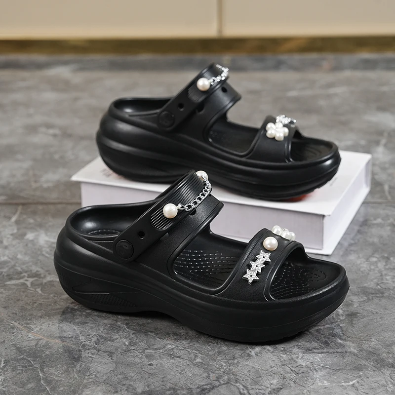 Women's Eva Platform Slides, Thick Sole Non-slip Casual Shoes_voghion.com