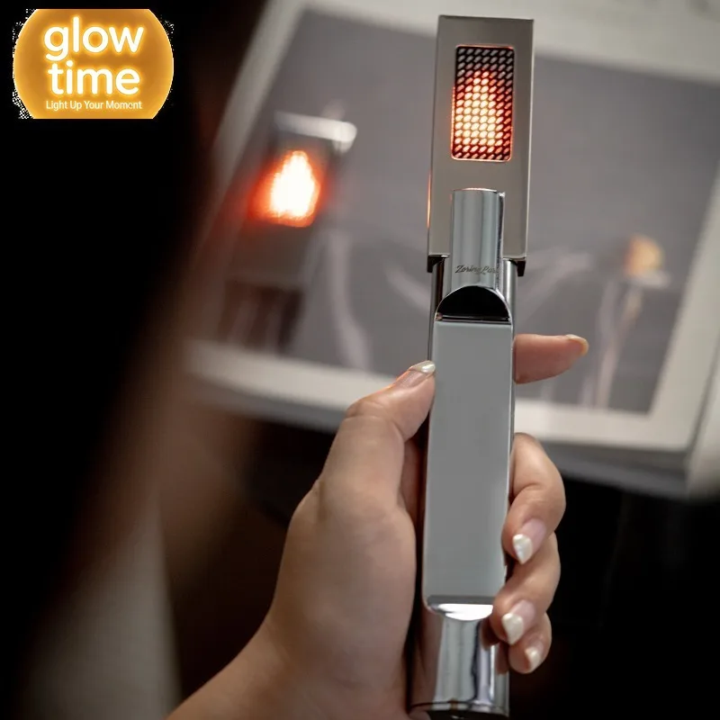 Touch switch Magnetic suction can blow out electronic candle desk lamp
