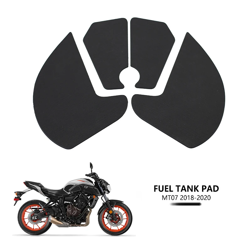 

Для Yamaha MT-07 2018-2023 MT07 противоскользящая наклейка на бак, боковая накладка, защита колена MT 07 2019 2020 2021