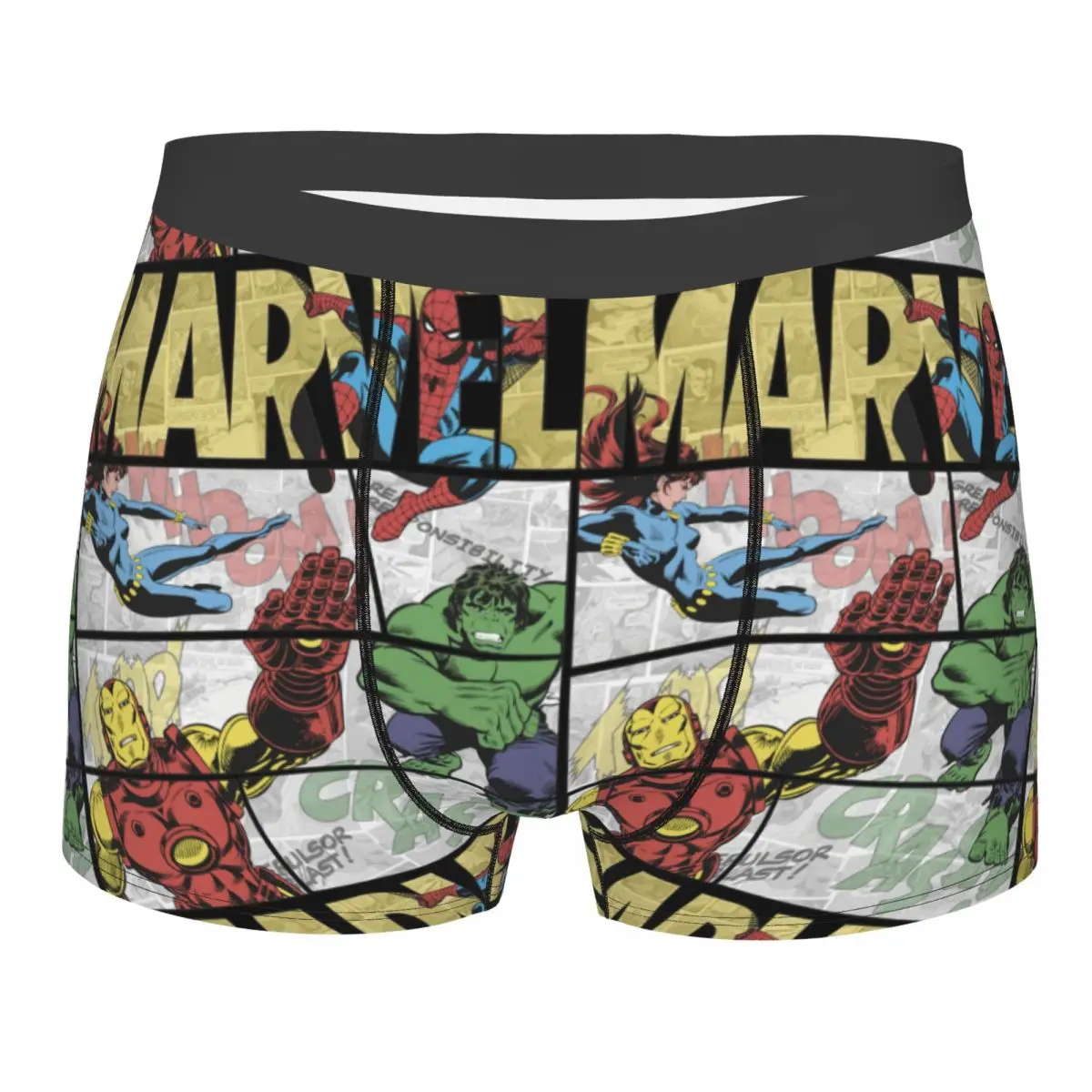 

Custom Comics Retro Superheroes Underwear Male Printed Boxer Shorts Panties Briefs Soft Underpants