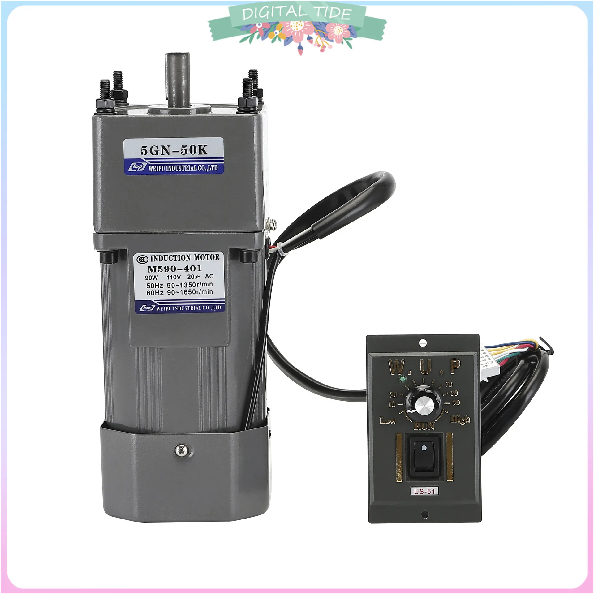 

Электродвигатель-редуктор 40 Вт, 220 В с контроллером 1:15, 90 об/мин