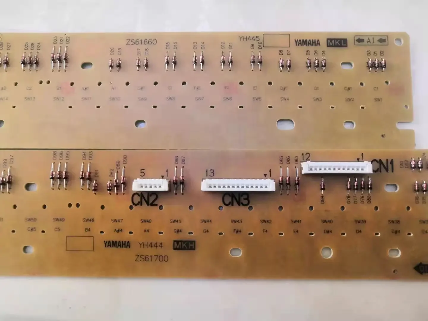 Pour Yamaha PSR-E453 PSR-E463 kB309 kB308 KBGeneKB208 BrosKey Contact Circuit Imprimé PCB YH444 YH445