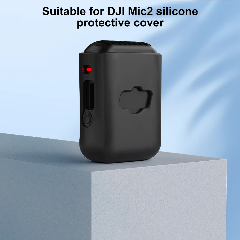 حافظة واقية من السيليكون غطاء ناعم لمنع الغبار لملحقات DJI Mic 2