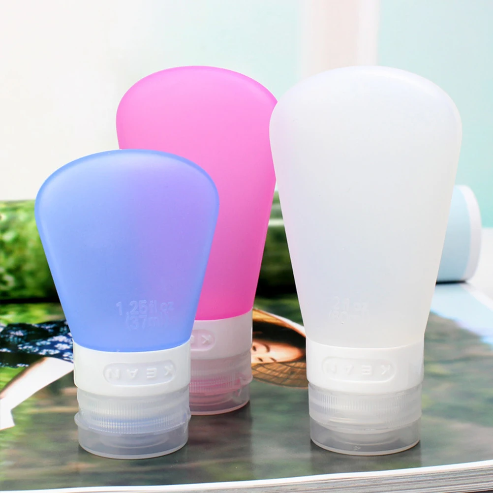 

Silica Gel Bottle Lotion Bottles Leakproof Silicone Travel Shampoo Dispensing Essentials Toiletries Tiny