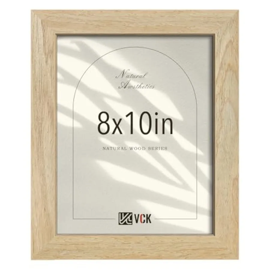 Picture Frame, Wood Beige Photo Frame, Exclusive Wood Grain, for Home, Office, Gallery, Woodgrain Series, Tabletop and Wall Han