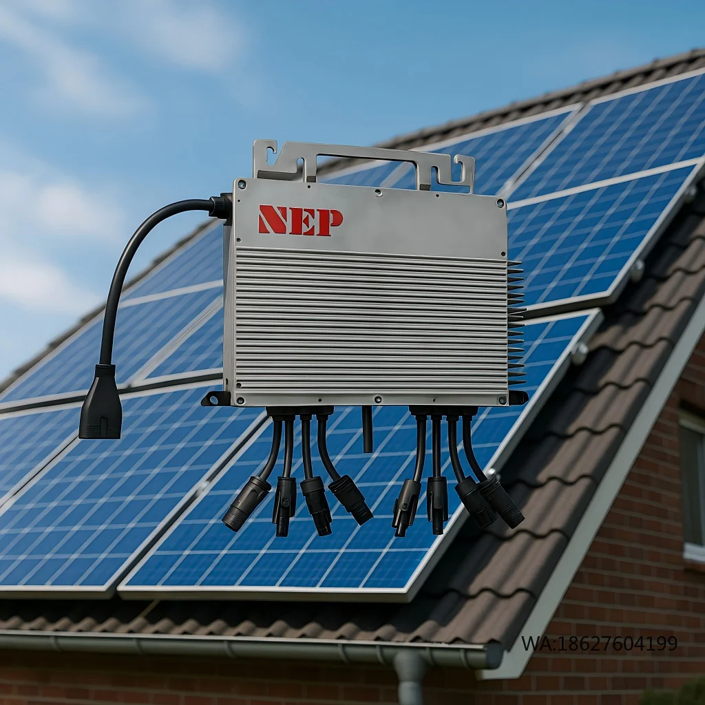 

NEP BDM1200/BDM1600 Micro Inverter Single 120V Plug Play Solar Grid-Tie UL1741 CE Certified 99.5% Efficiency Rooftop Balcony PV
