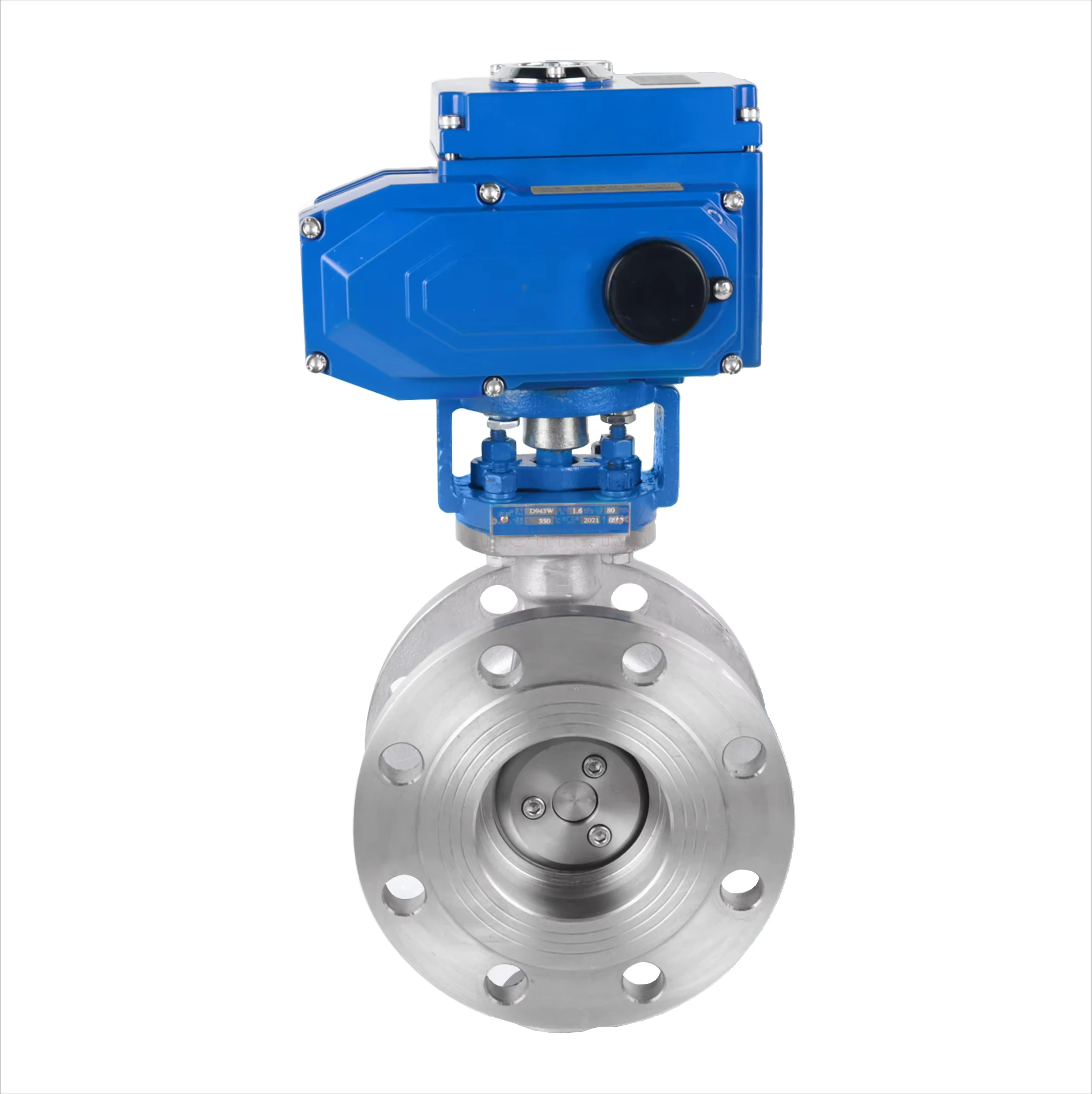 D943W-16P Switch Explosion-proof Adjustment Stainless Steel Electric Flange Hard Seal Butterfly Valve