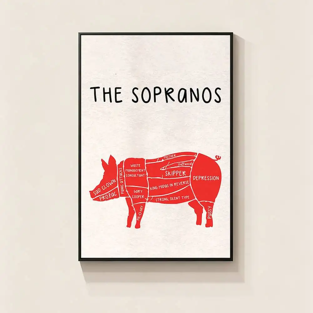 TV The S-Sopranos-S Poster Picture Canvas Painting Wall Art Home Decoration Print For Living Room