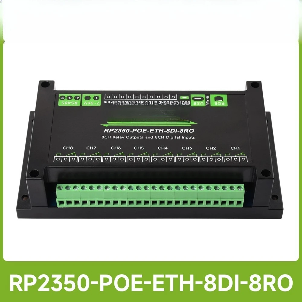 For Industrial 8-Channel RP2350 Relay Module RP2350 Dual-core RS485 Ethern