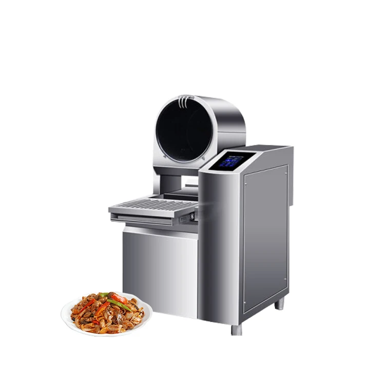 Food Cooker 5Kw Electric Stir Fry Machine 6L Automatic Cooking Robot Fast Food Fried Rice Machine