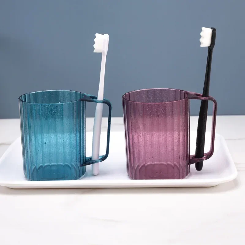 Nordic Style Mouthwash Mug Creative Home Clear Toothbrush Mug Travel Portable Student Toothbrush Mug