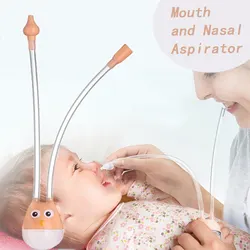 Baby Nasensauger Mund Saug Typ Nasen Absorption Reiniger für Kleinkinder Anti Reflux Silikon Booger Saugrohr