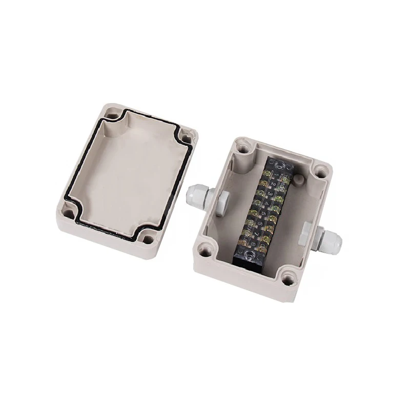 IP66 Waterproof 1IN1OUT ABS Solar Junction Box with 8×8 TB Terminal, Cost-effective Distribution Parts for Small Industrial Equi