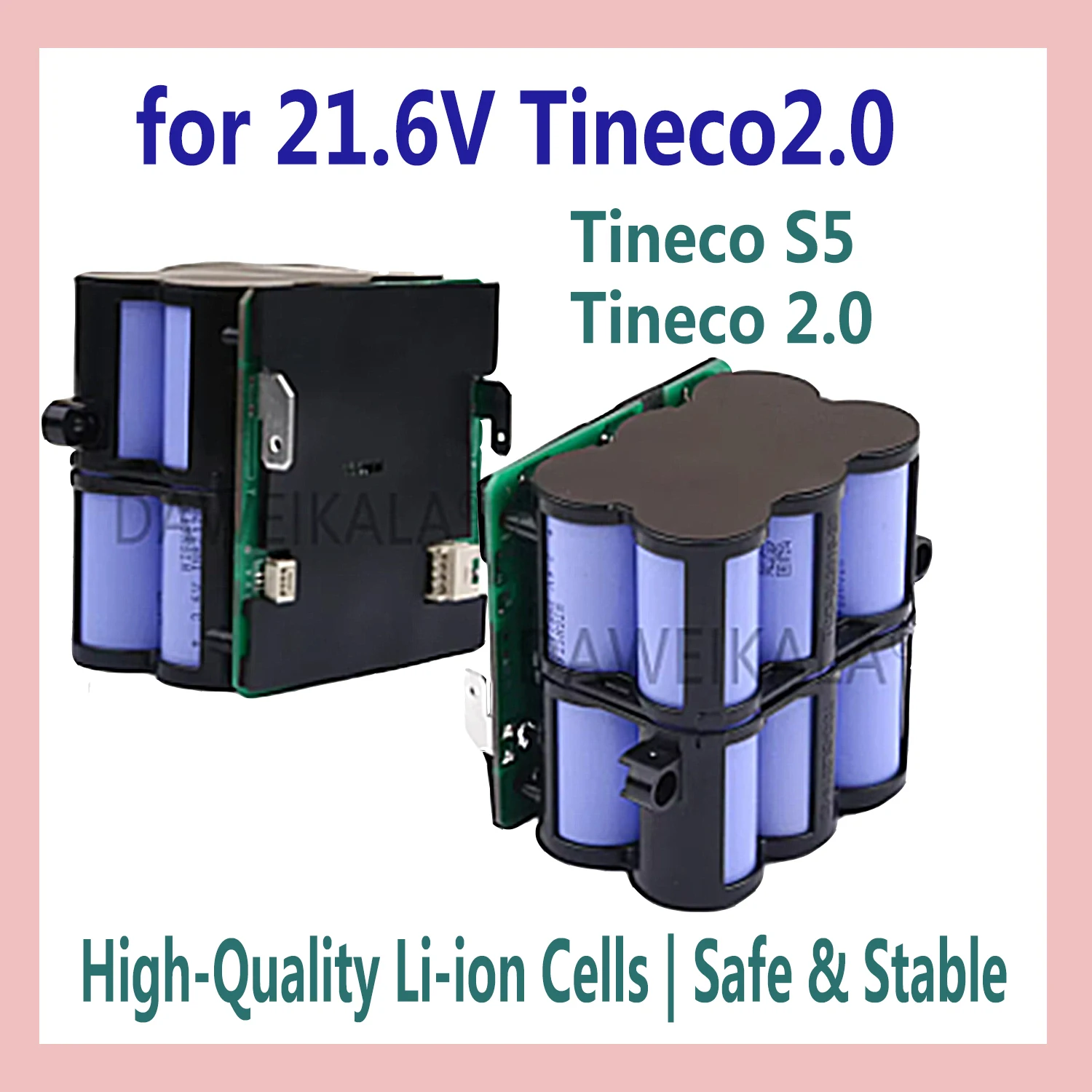6000mAh Replacement Battery For Tineco 21.6V FLOOR ONE 2.0 S5 PRO 2 S5 Smart S5 Steam Floor Scrubber Accessories Parts