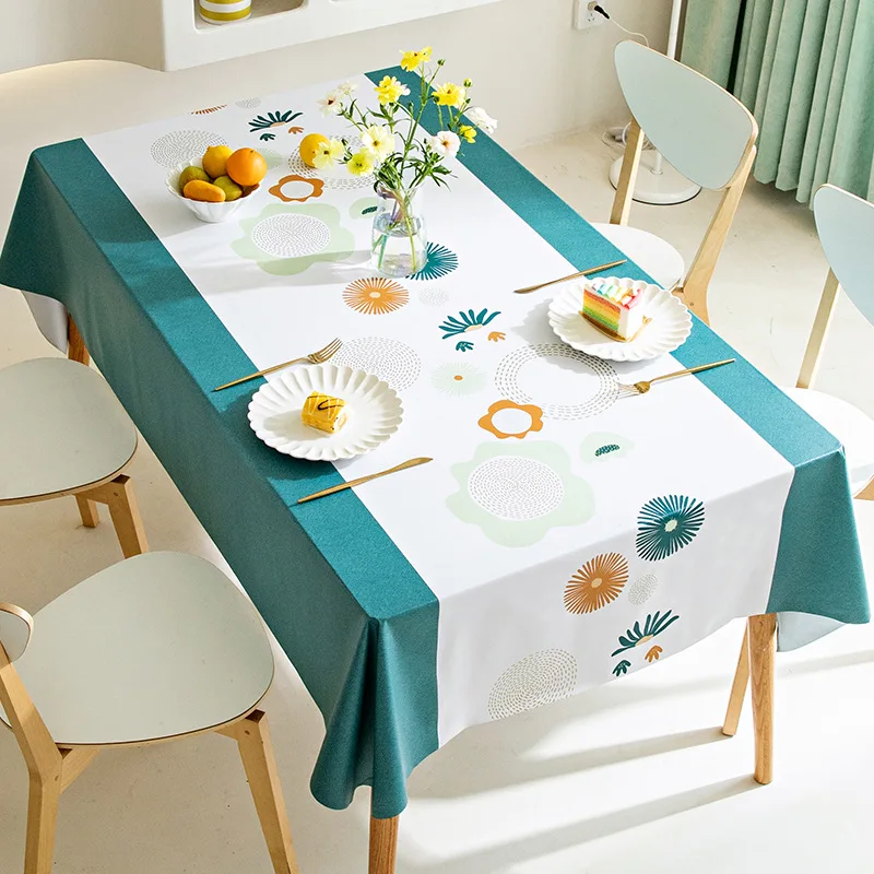 Nordic New Table Cloth Fabric Waterproof and Oil Resistant Tea Table Rectangular Camping Table Cloth Table Clothскатерть на стол