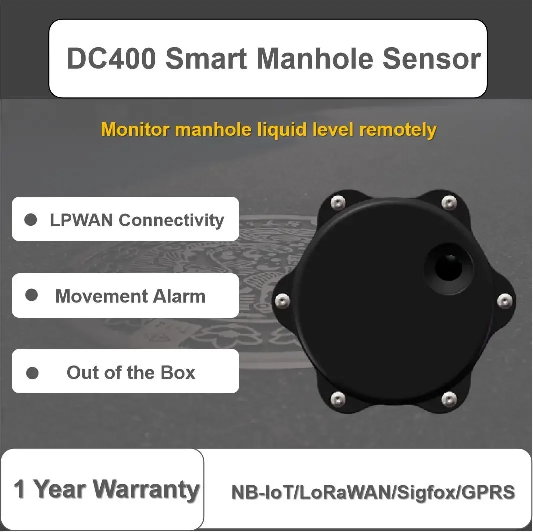 DC400 Smart Manhole Sensor with Remote Monitoring iot sensors for smart city