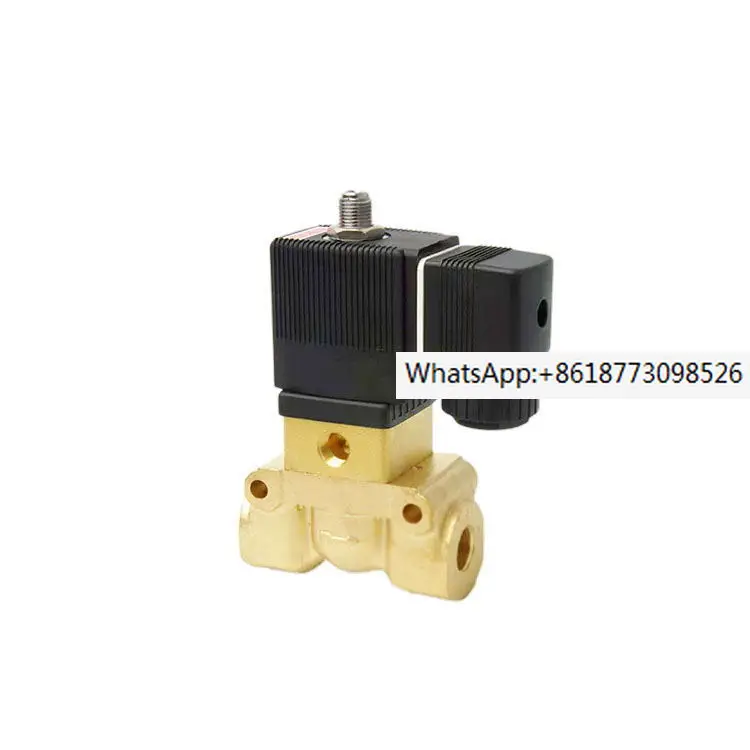 Replacing the screw type unloading high-pressure solenoid valve of Borg air compressor with two position four way AC220V0311