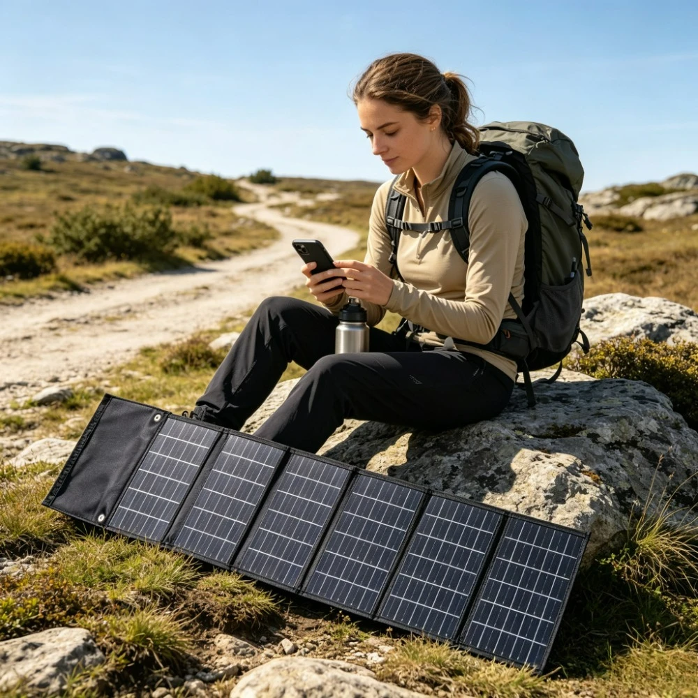 Portable Foldable 90W 50W Solar Power Charger Waterproof Solar Panel With USB DC Output For Emergency Outdoor Activities Camping