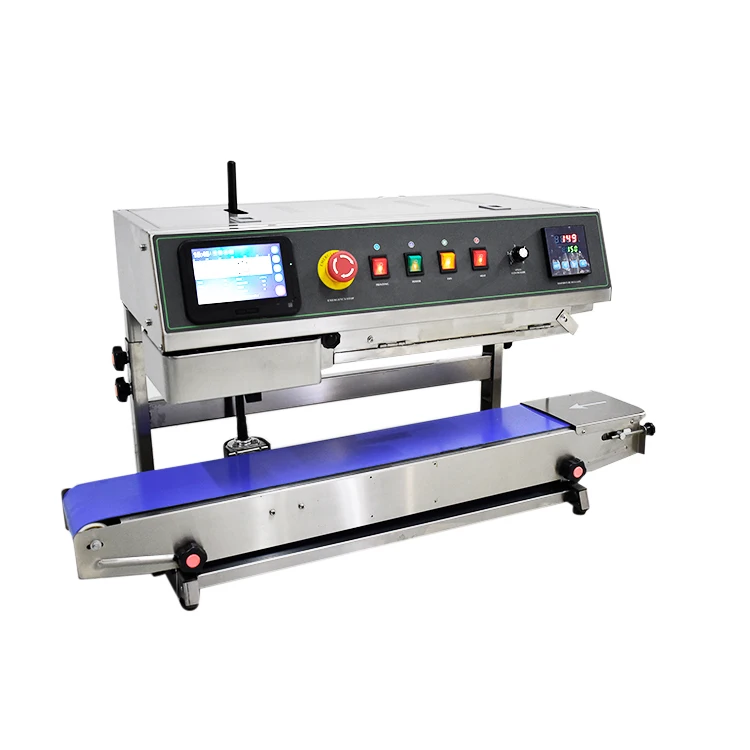 FPM150  Horizontal Table Type Band Sealer New Inkjet  for Sealing Beverages in Plastic Bags Paper Pouches