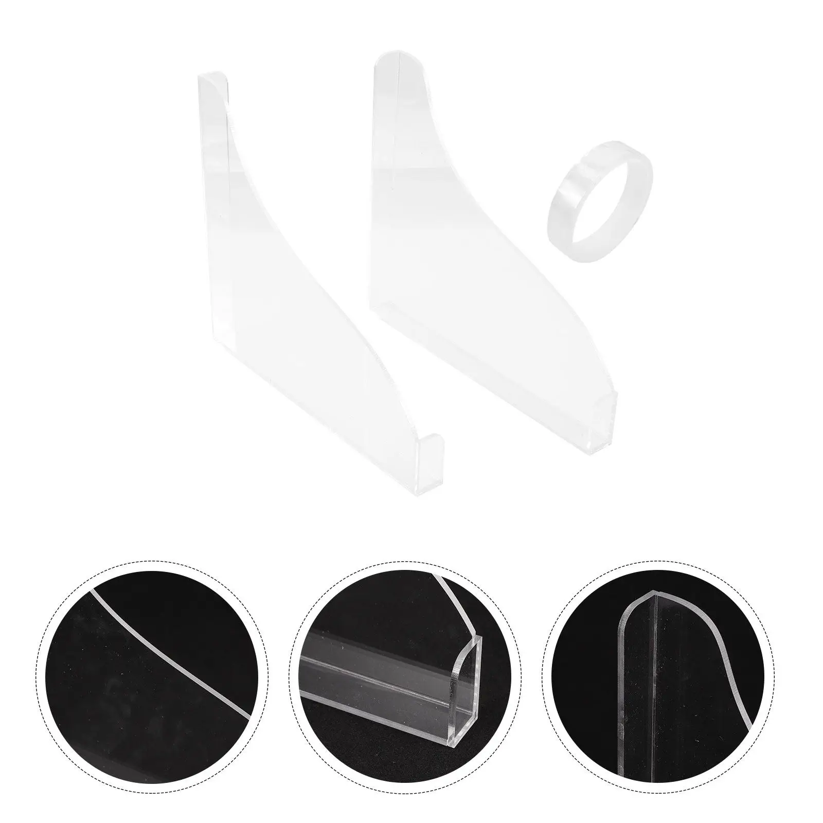 

2Pcs Acrylic Bathtub Splashing Guard Clear Waterproof Bathroom Floor Protector Adhesive Tape Splash Barrier for Tub Wall Gap