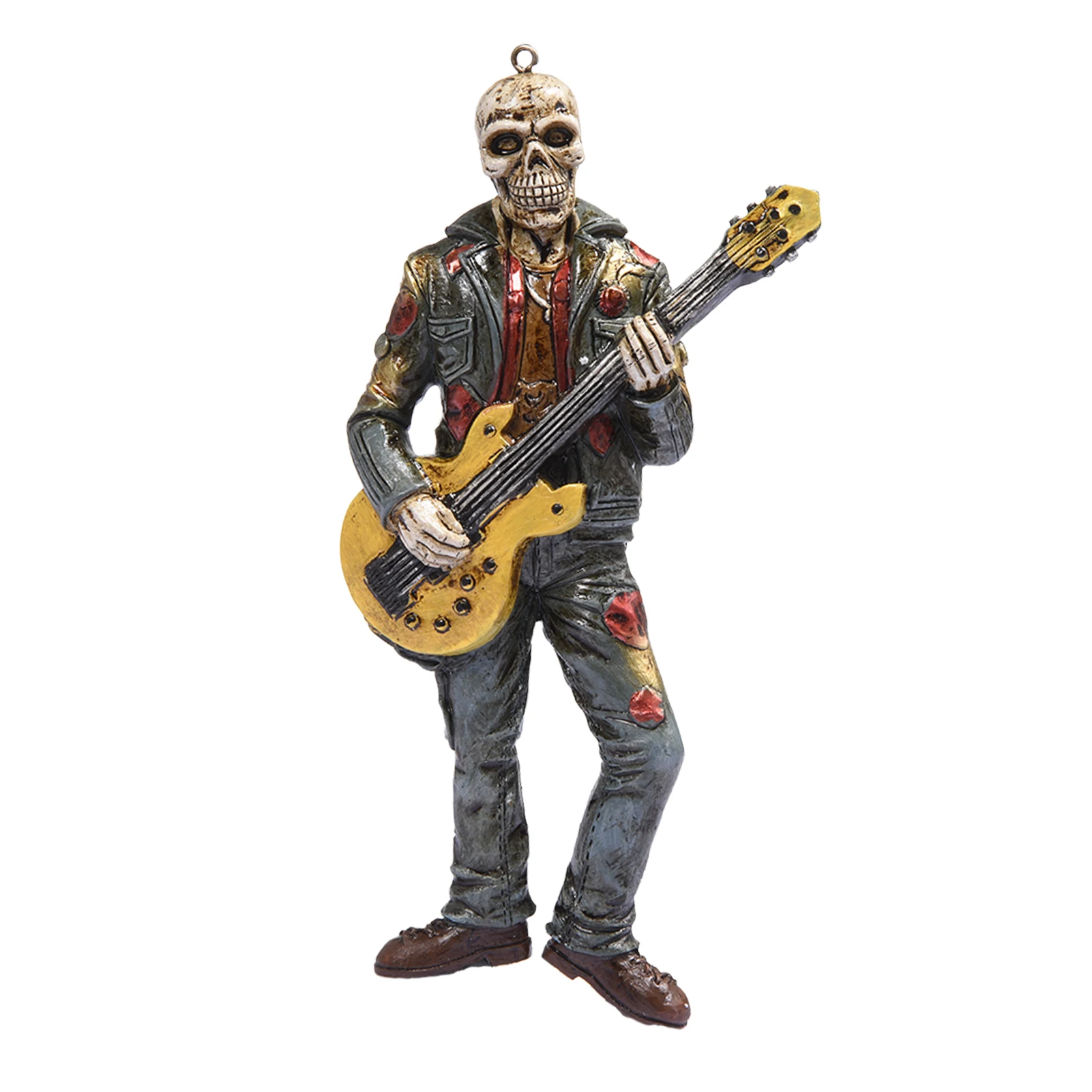 Figurinas de una banda de rock de esqueletos Figurina única de una banda de rock Esqueleto decorativo para el Día de los Muertos Adorno de esqueleto para uso en interiores y exteriores