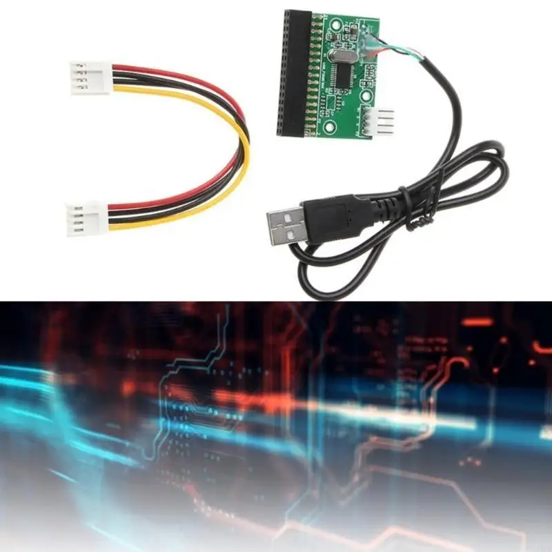 20CB USB to 34Pin Floppy Connector Disk to Floppy Disk PCB Board 1.44MB