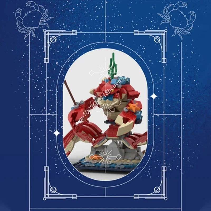 481pcs MOC The Zodiac Sign Cancer Adventurersed Model Building Toy Blocks Assemble Creative Idea Brick Christmas Gifts Kids