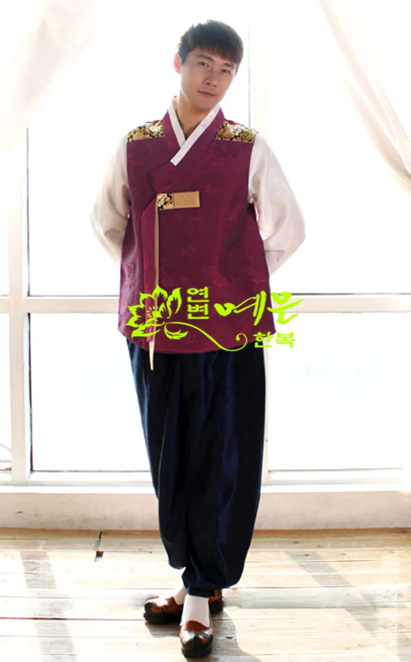 Men's Hanbok Korea Imported Hanbok Fabric  Groom Wedding Han Men's Hanbok New Hanbok Tailored