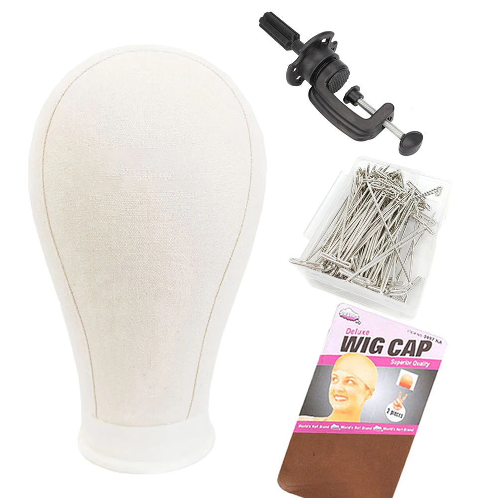 

Canvas Block Head Kit Training Mannequin wig Head Display Styling Mannequin Manikin Head Wig Stand wig head Stand