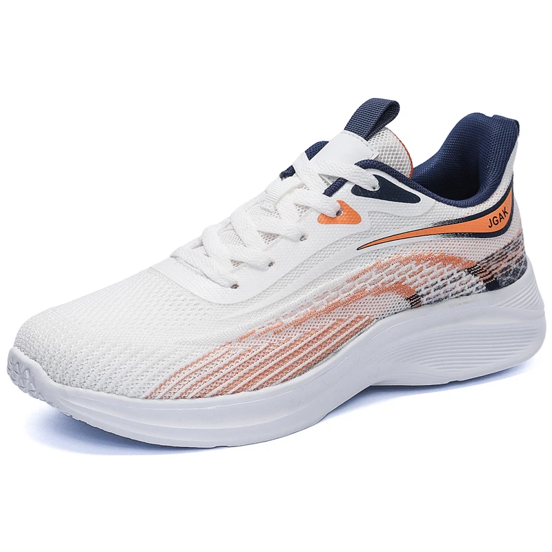 

Flying woven sports casual shoes men's shoes Oversized running net shoes Walking flat training fitness men's shoes