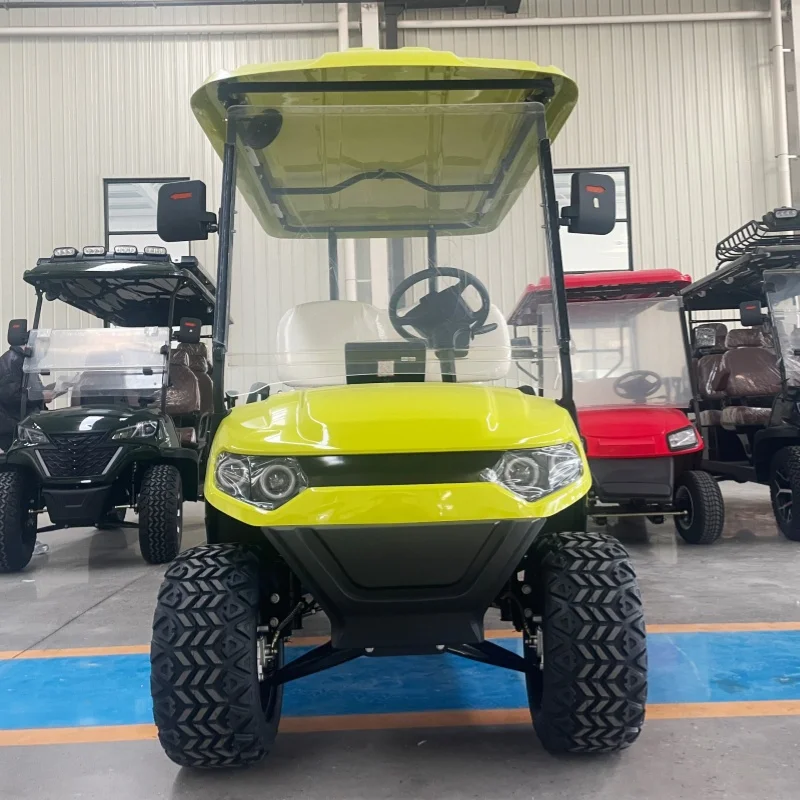 

Электрический гольф-кар на 2, 4, 6, 8 мест с индивидуальным дизайном, внедорожный, для клуба, зеленого цвета, с 12-дюймовыми шинами, в продаже