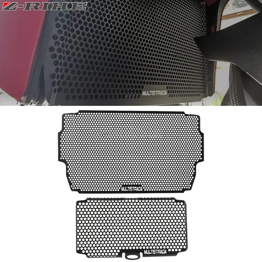 For Ducati Multistrada MTS 950 1200 1260 S 1200S Motorcycle Oil Cooler Guard Protection Radiator Grille Guard Cover Accessories