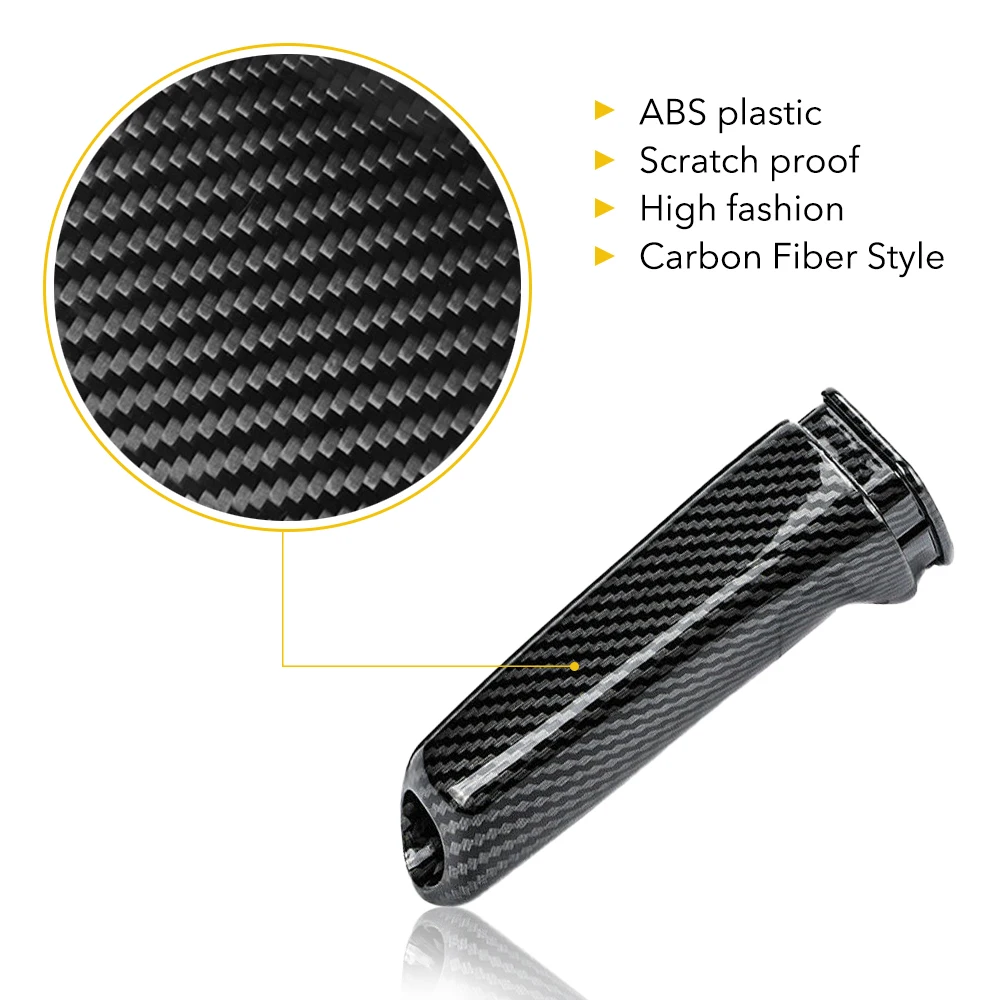 Handbrake Brake Handle Cover Carbon Fiber Style For BMW E60 E61 E63 E64 X1 E84 X3 E83 Z4 E85 E86 M3 M4 F80 F82 F32 Accessories